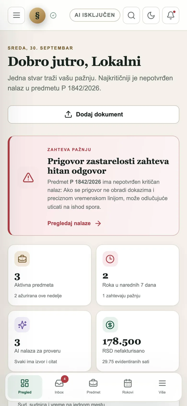 Dosije AI na telefonu