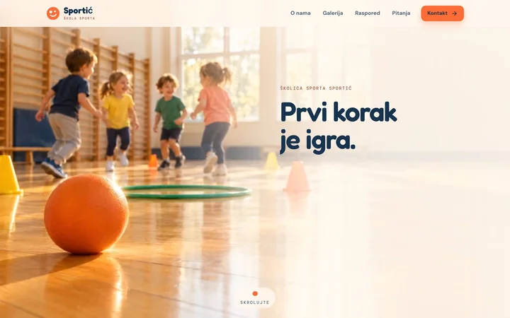 Sportić, sajt školice sporta