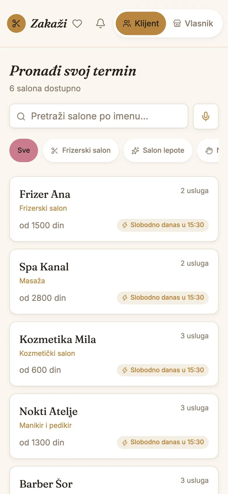 Zakaži na telefonu